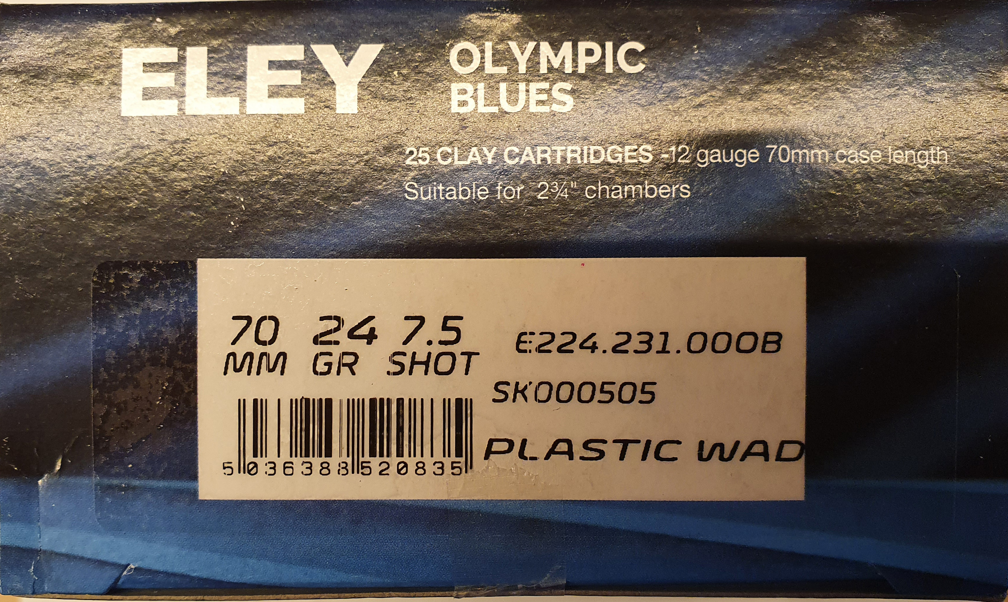 Eley Olympic Blues oben